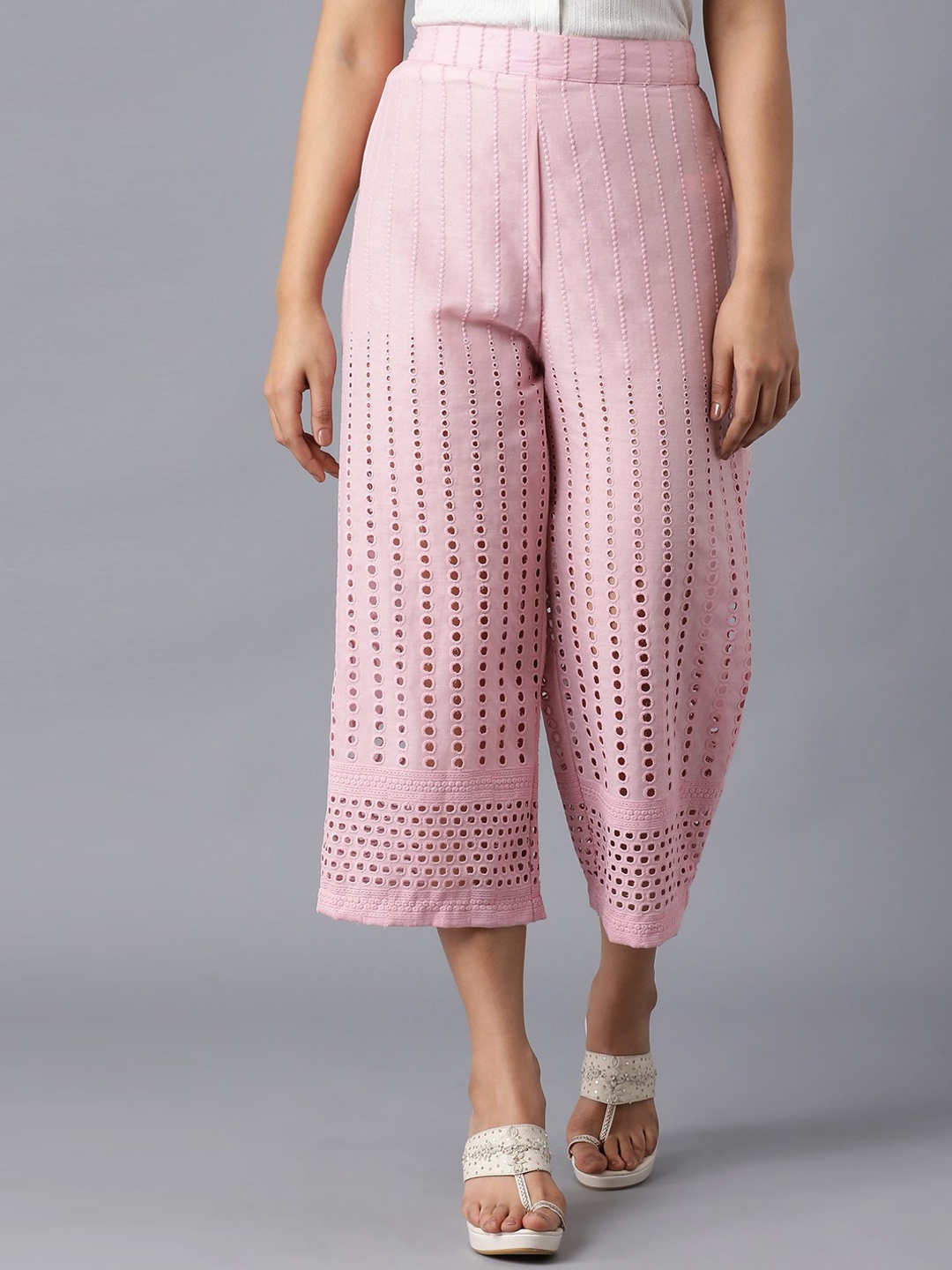 

elleven Women Pink Culottes Trousers