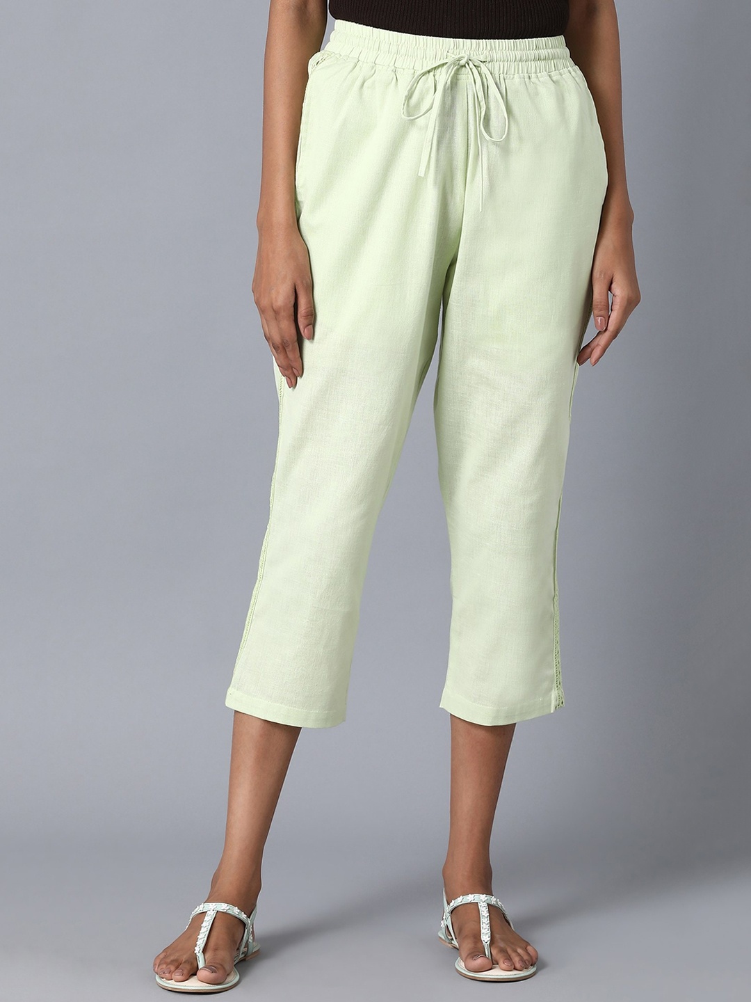 

elleven Women Green Culottes Trousers