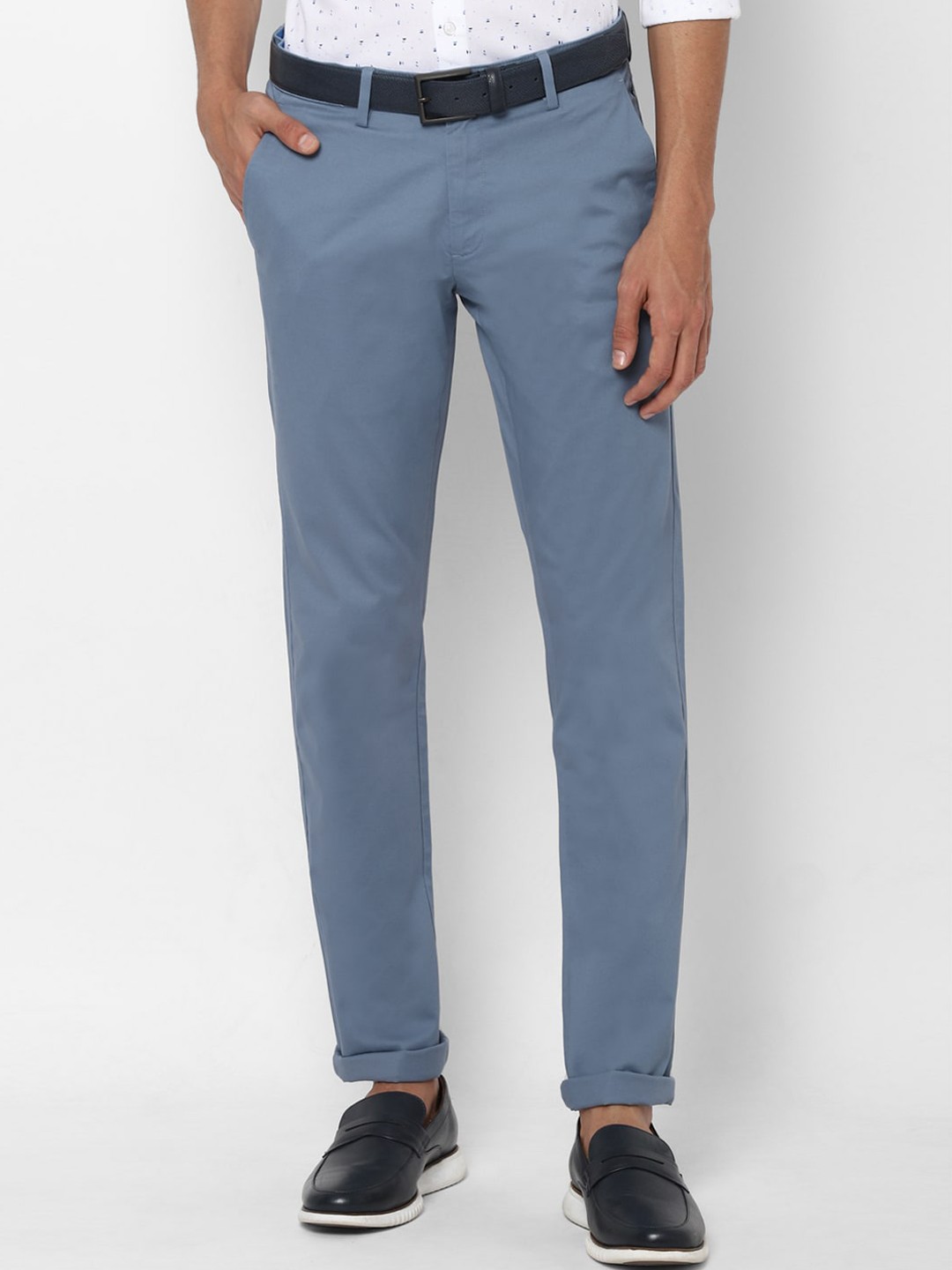 

Allen Solly Men Blue Slim Fit Trousers