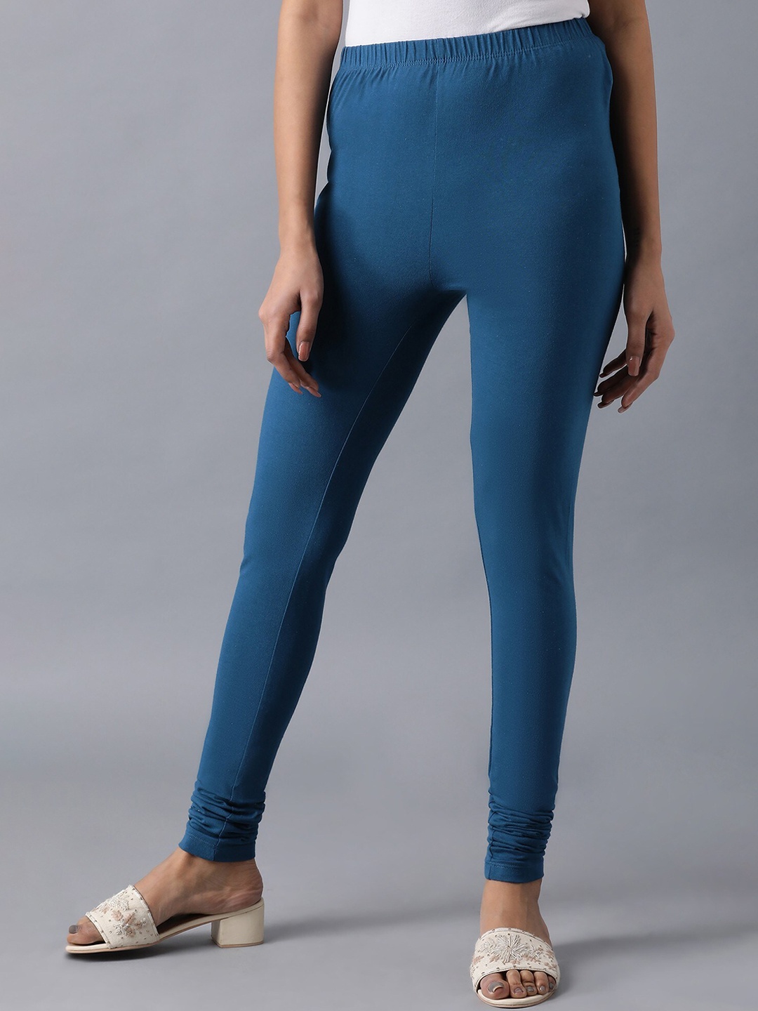 

Elleven Women Blue Solid Churidar