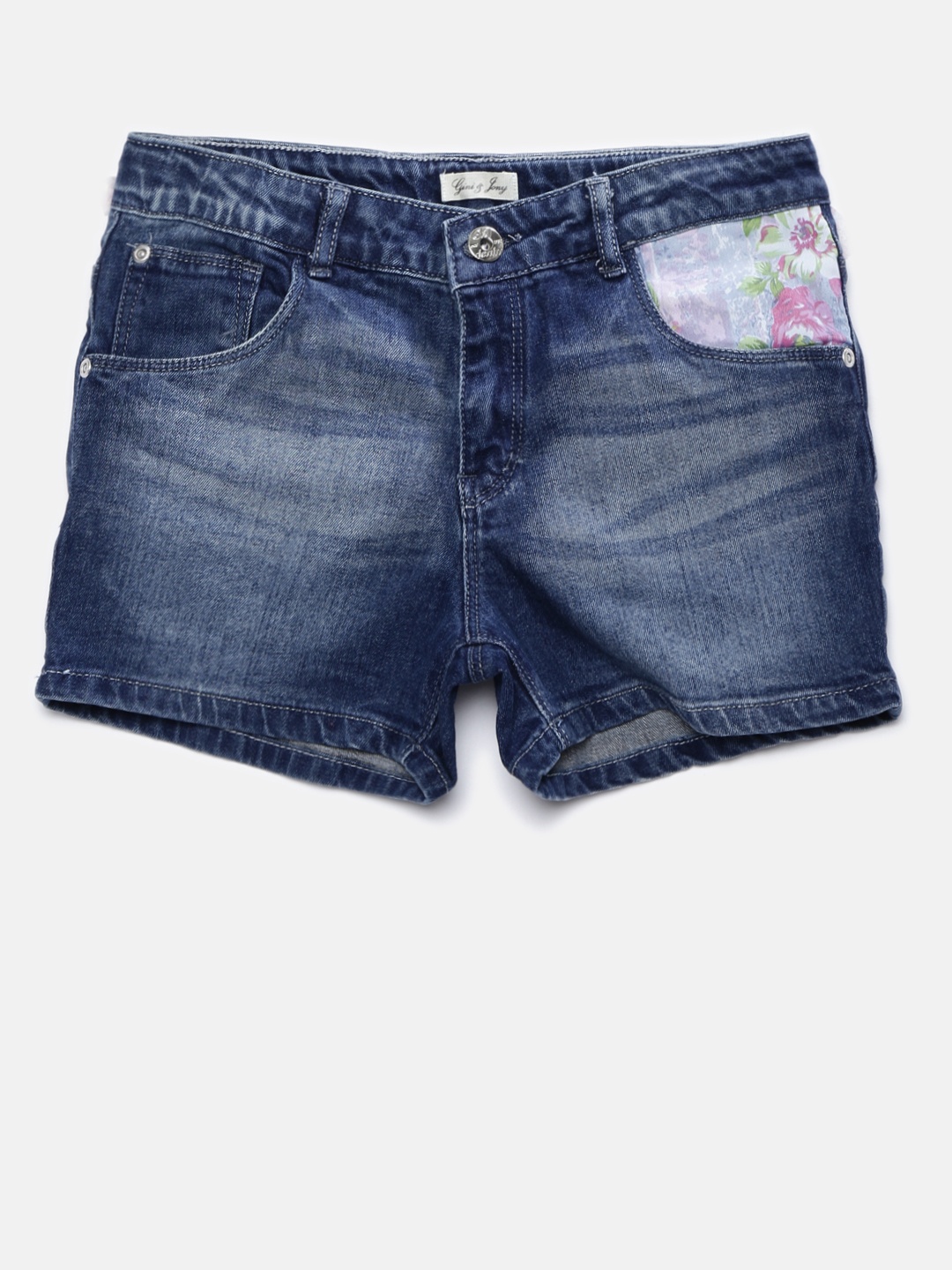 

Gini and Jony Girls Blue Washed Denim Shorts