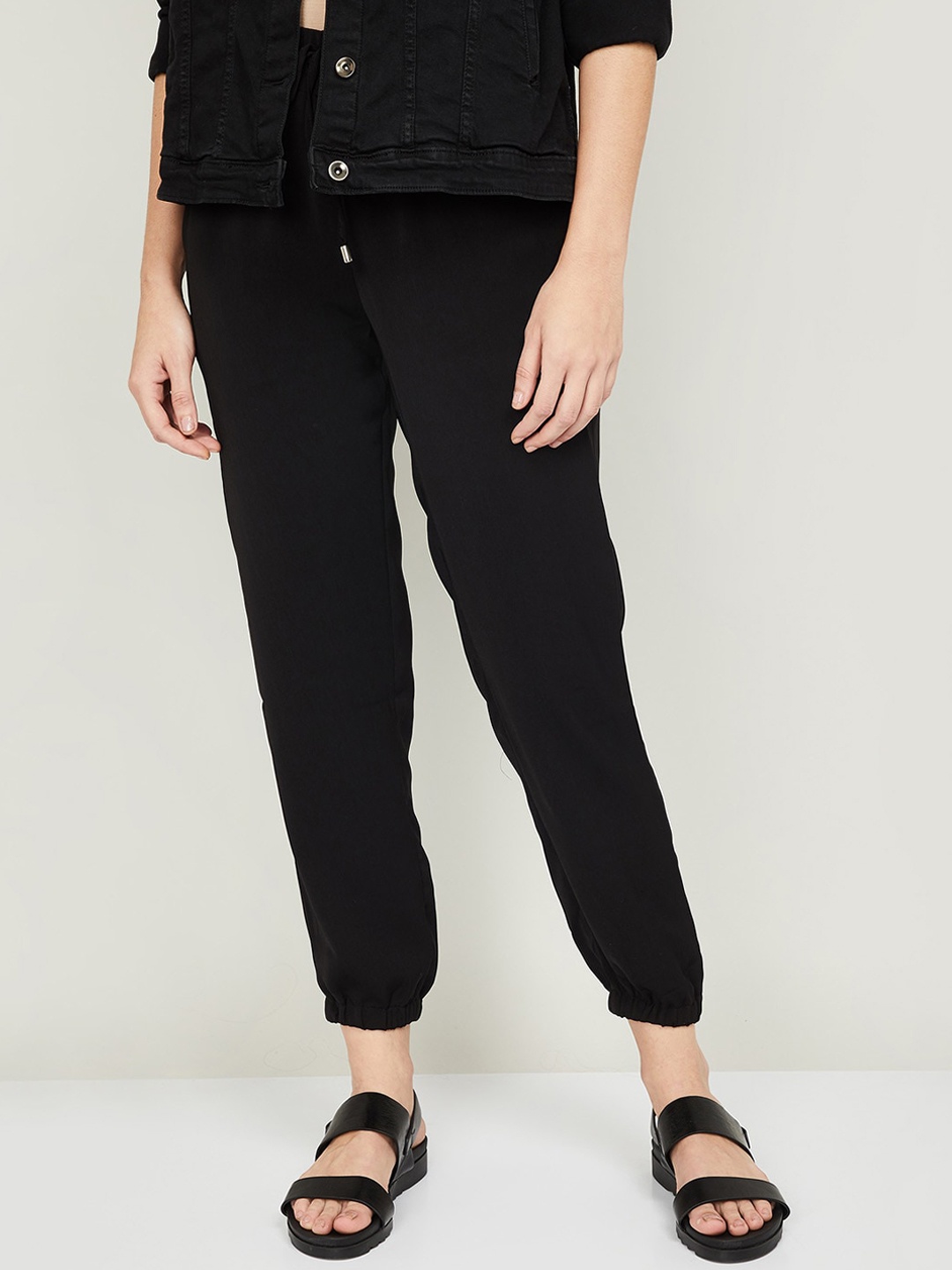 

CODE by Lifestyle Women Black Joggers Trousers