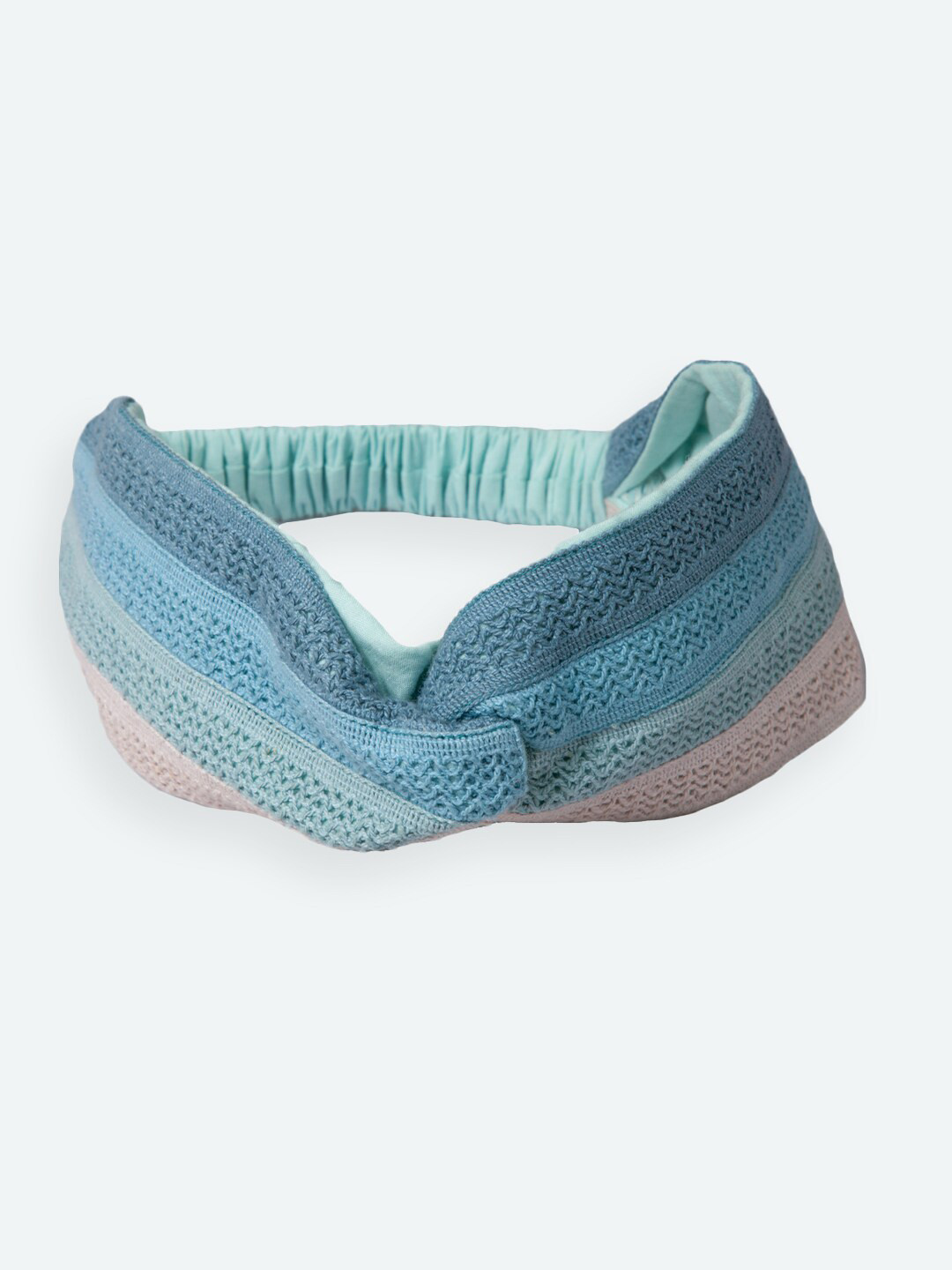 

DEEBACO Women Blue & White Ombre Lace Hairband