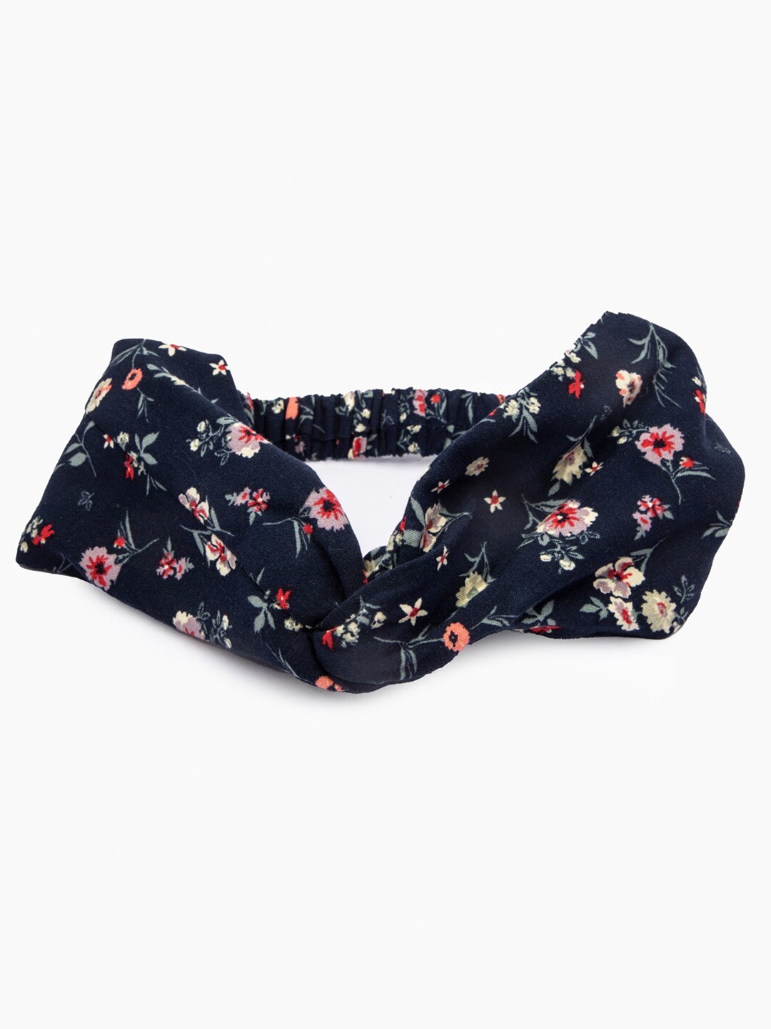 

DEEBACO Women Blue & Red Floral Printed Hairband