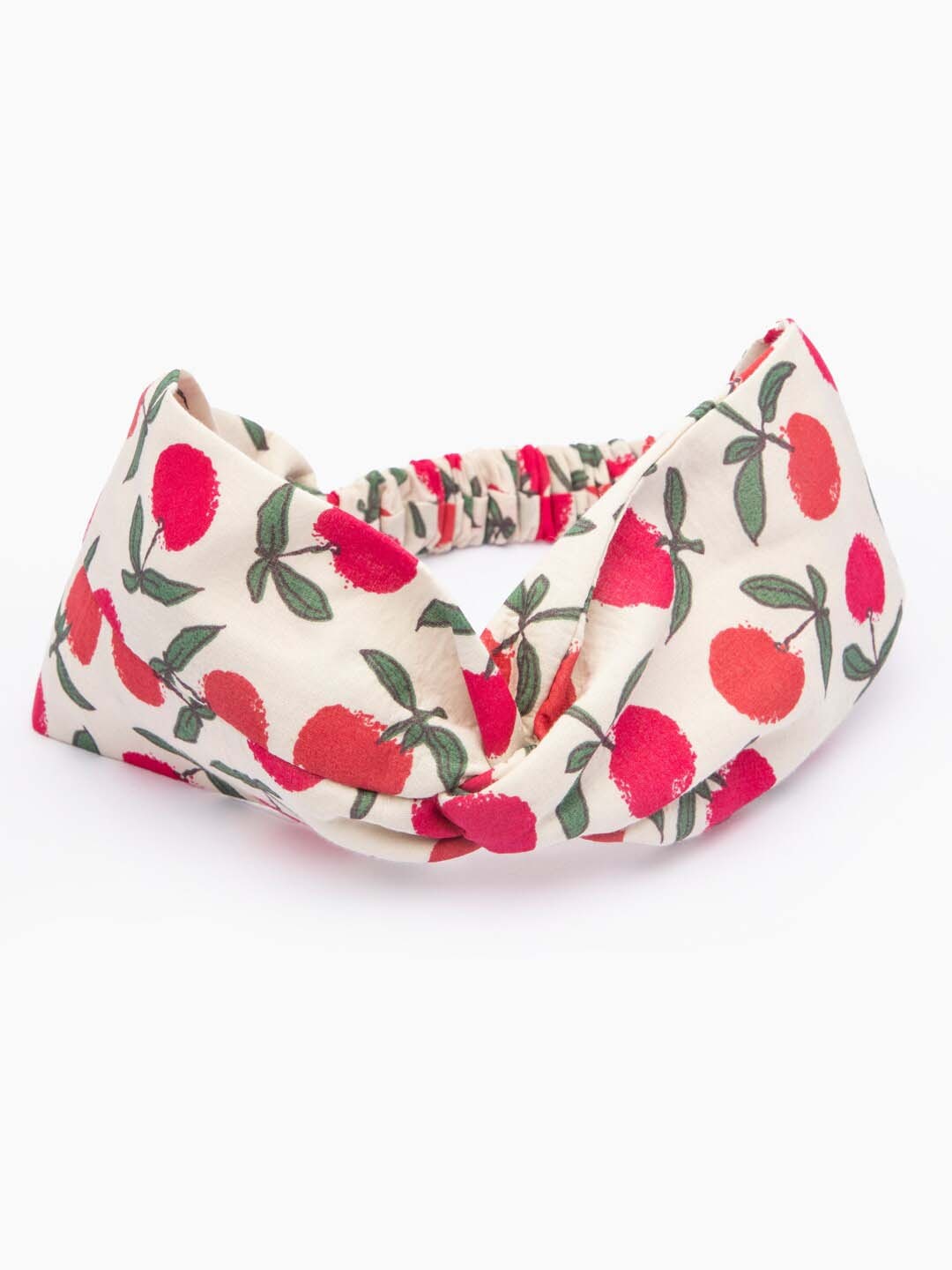 

DEEBACO Women White & Red Cherry Printed Hairband