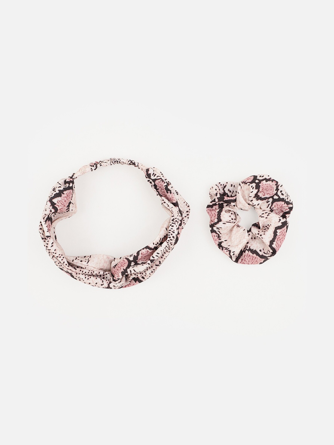 

Aditi Wasan Women Off White & Pink Set of 2 Hairband