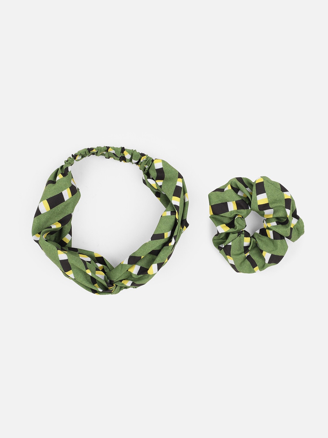 

Aditi Wasan Women Green Set of 2 Embellished Hairband