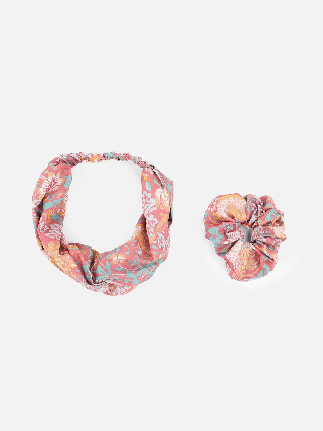 

Aditi Wasan Women Pink & Blue Set of 2 Embellished Hairband