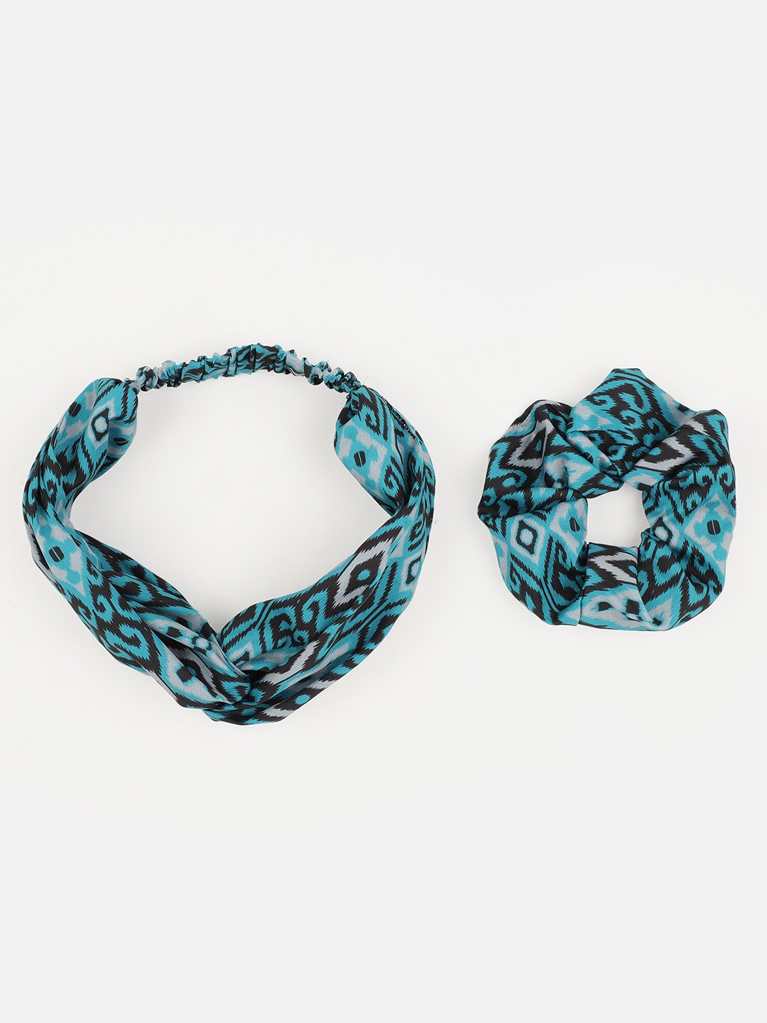 

Aditi Wasan Women Blue & Black Set of 2 Embellished Hairband