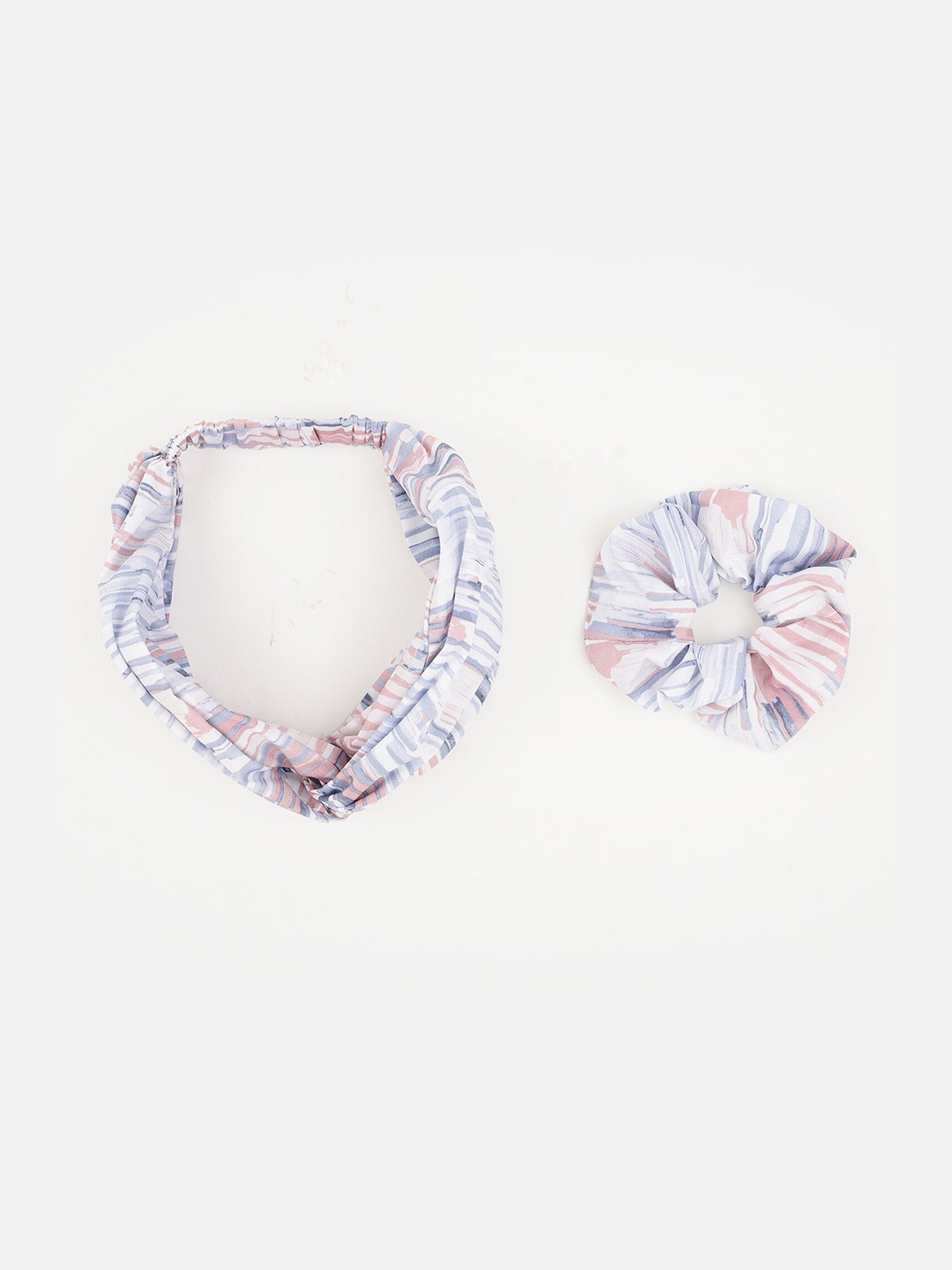 

Aditi Wasan Women Pink & Blue Set of 2 Embellished Hairband