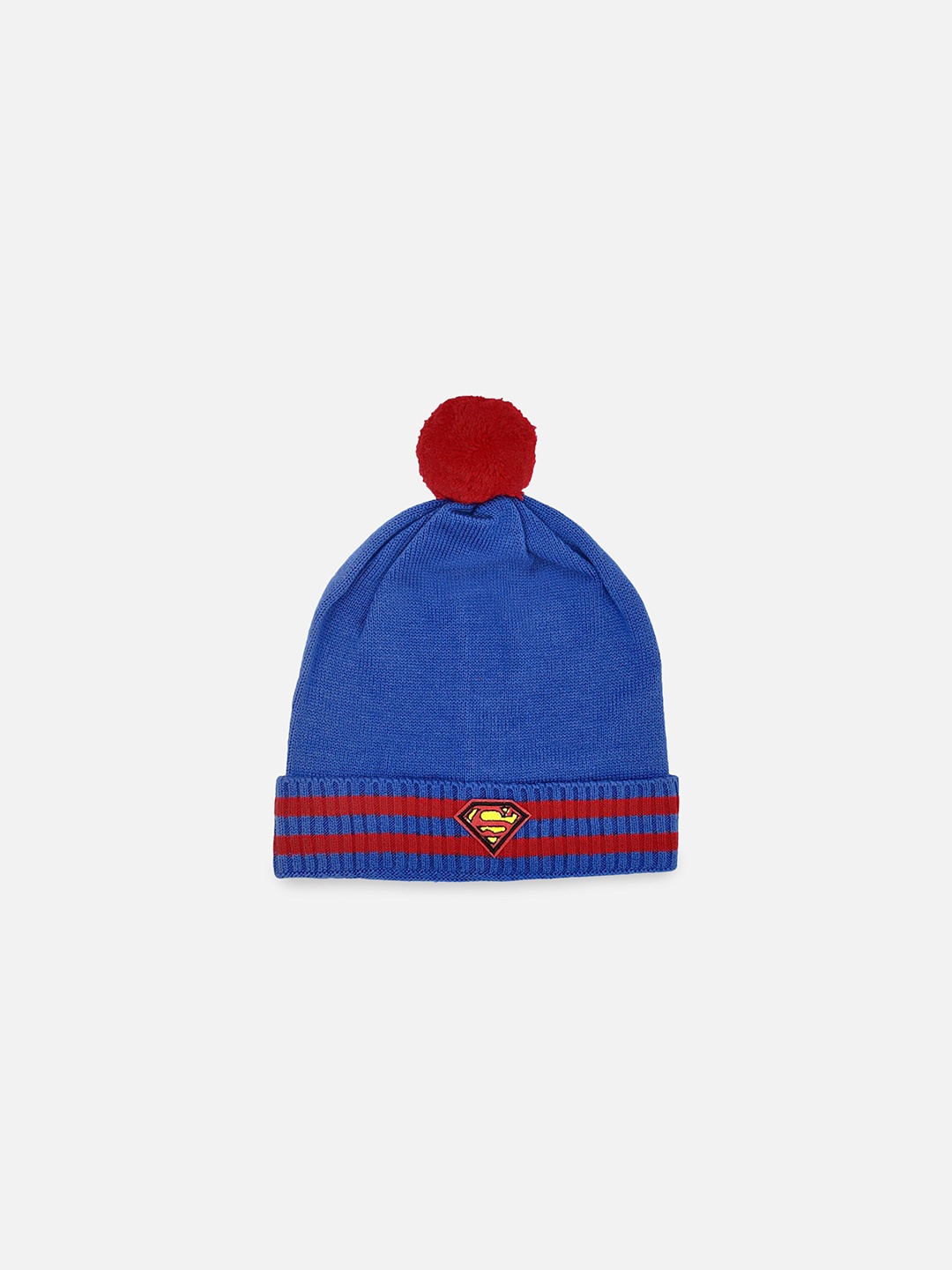 

Kids Ville Boys Blue & Red Superman Beanie