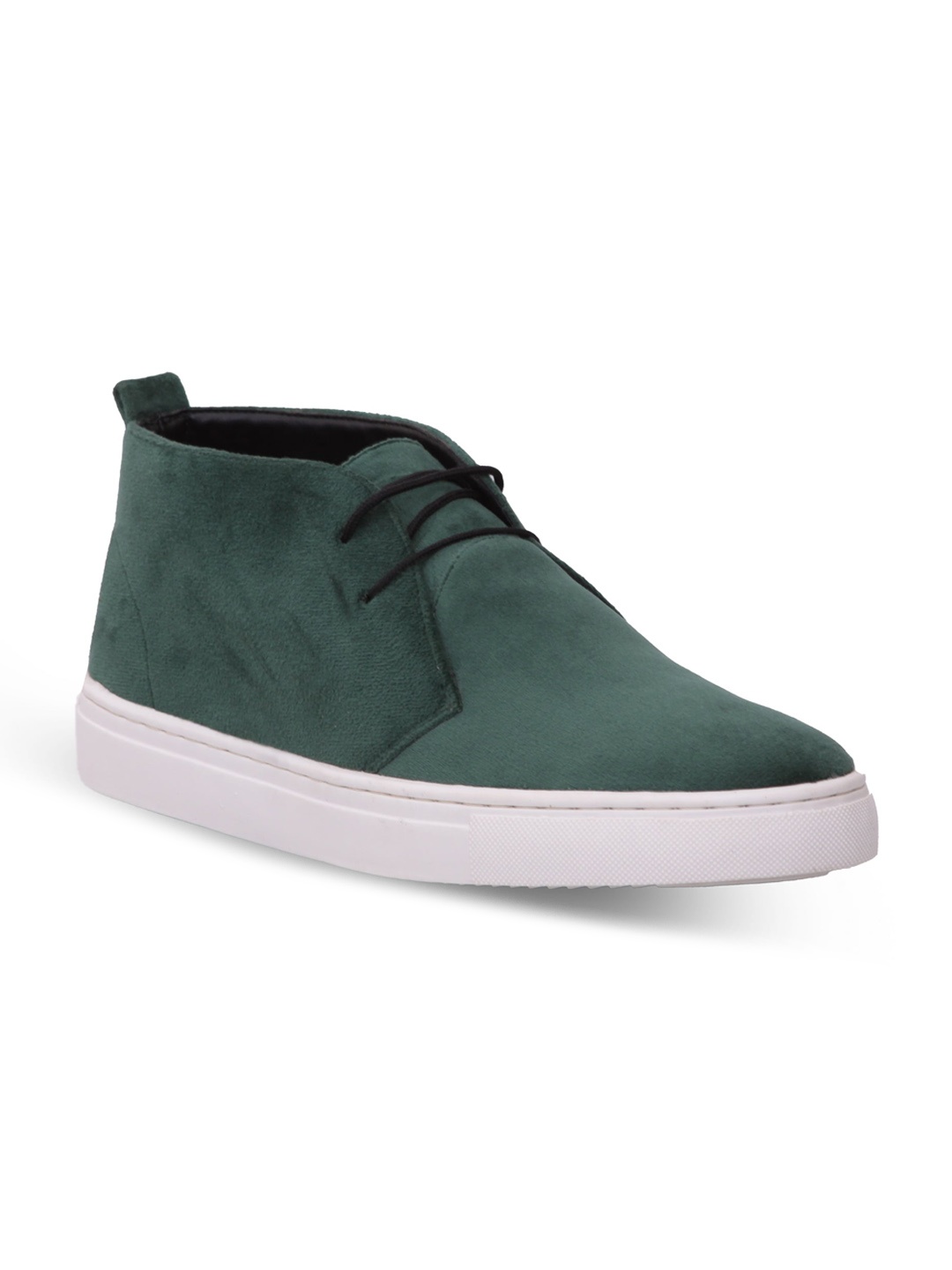 

EXTRIMOS Men Green Suede Sneakers