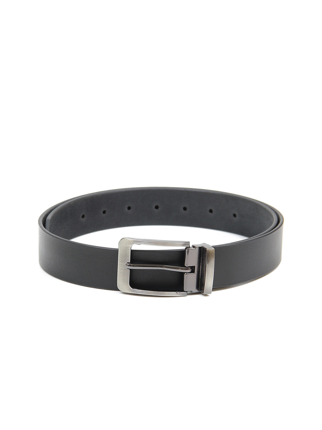 

Calvadoss Men Black Textured Leather Belt