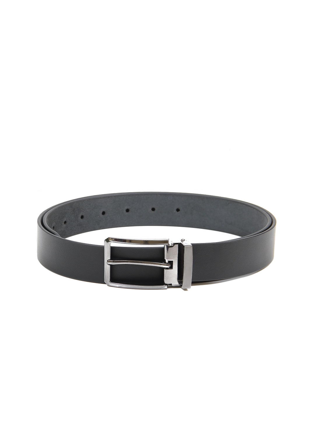 

Calvadoss Men Black Textured Leather Belt