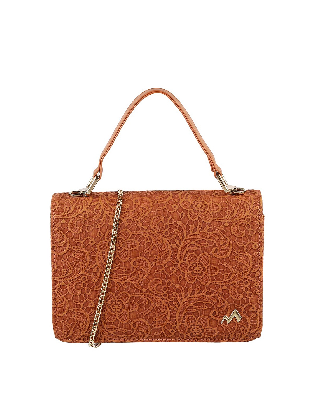 

Metro Tan Brown Floral Printed Purse Clutch