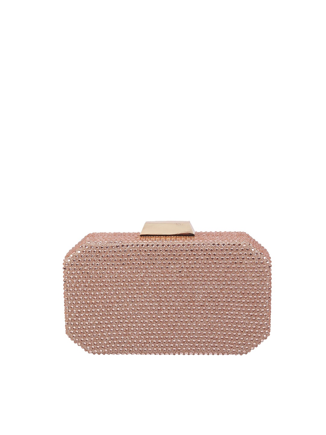 

Metro Beige Textured Embellished Purse Clutch