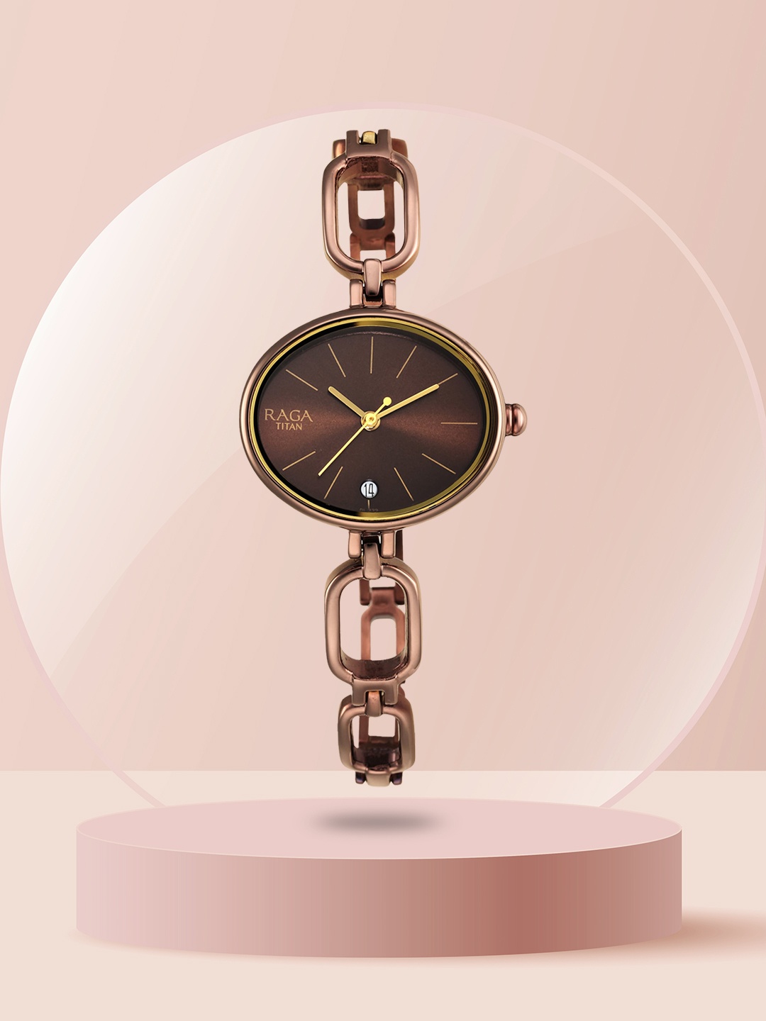 

Titan Women Brown Bracelet Style Straps Analogue Watch 2667QM01