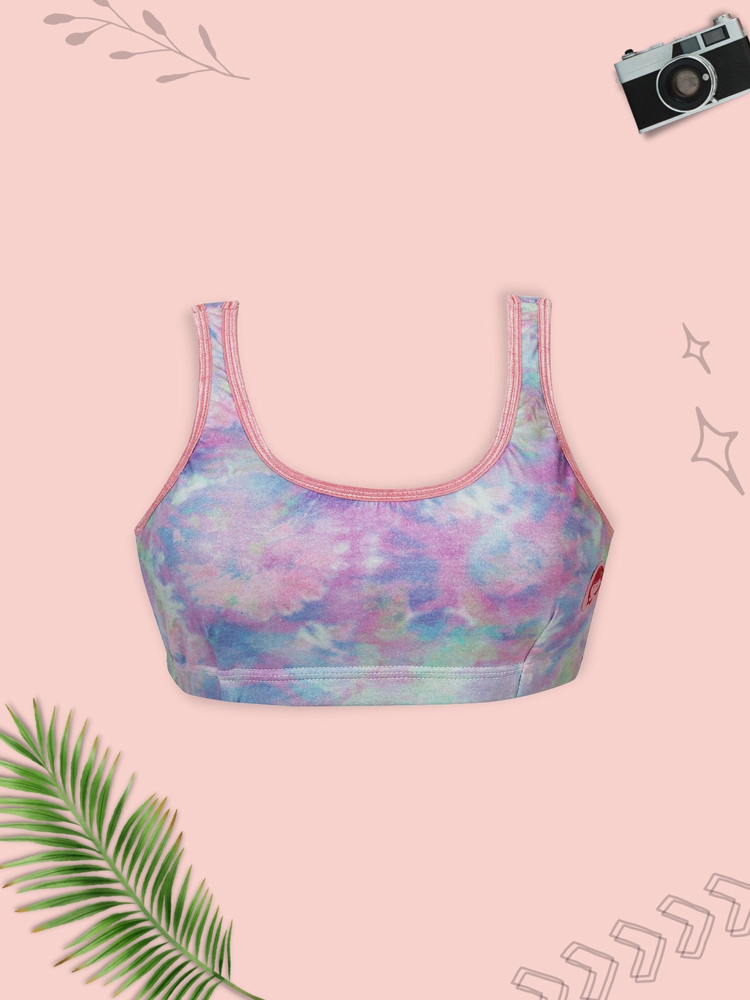 

Girls Double Layer Premium Cotton Non-Wired Non Padded Beginners Bra DCBRSE7089/xxxs, Lavender