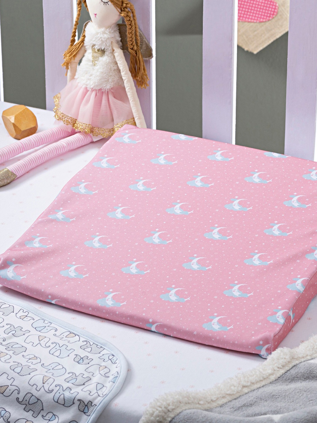 

The White Willow Infants Kids Pink & Blue Baby Pillow