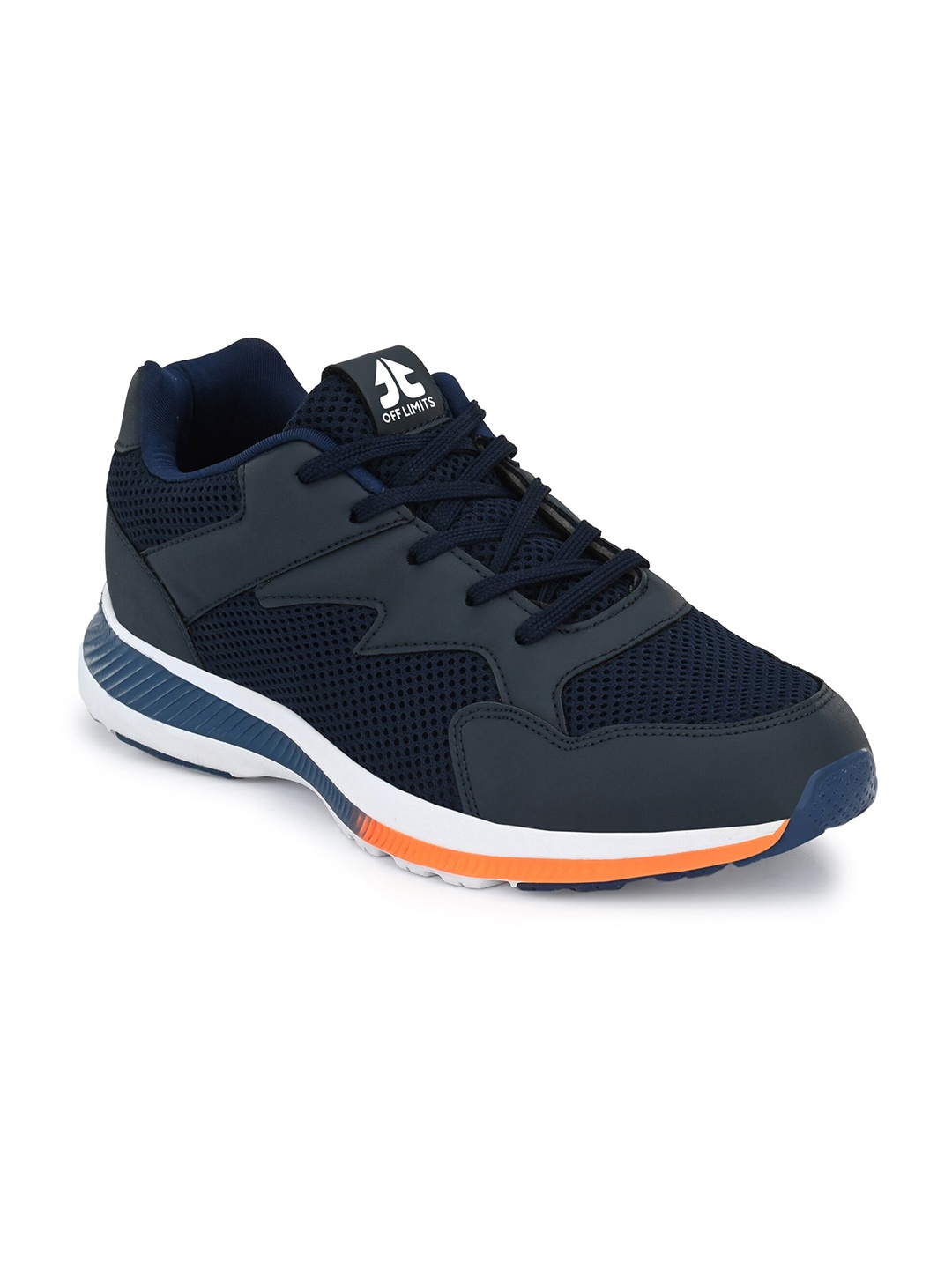 

OFF LIMITS Men Navy Blue Mesh Running Non-Marking Shoes