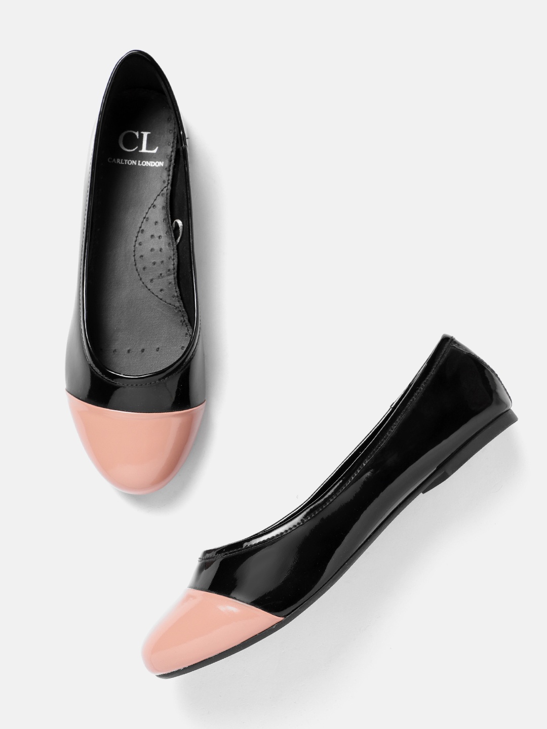 

Carlton London Women Colourblocked Ballerinas, Black