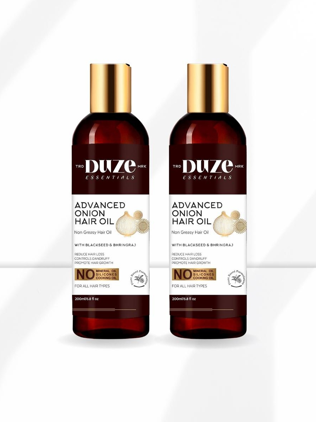 

Duze Unisex Pack Of 2 Onion Hair Oils 200ml, Maroon
