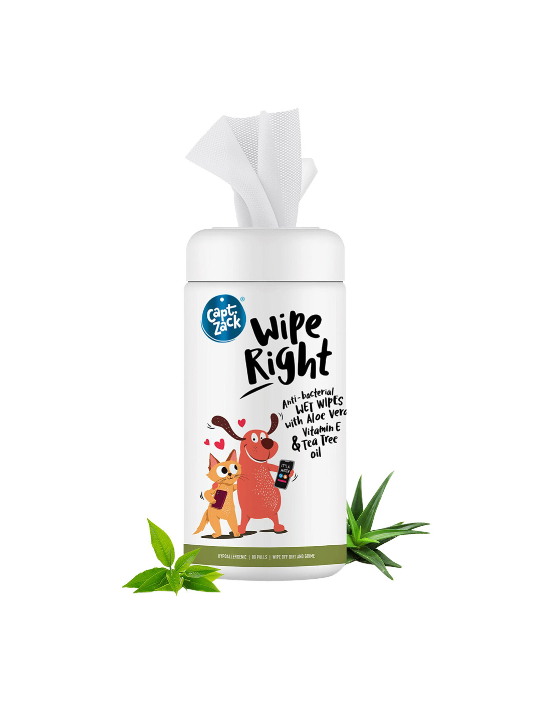 

Captain Zack White Wipe Right Anti-Bacterial Wet Wipes