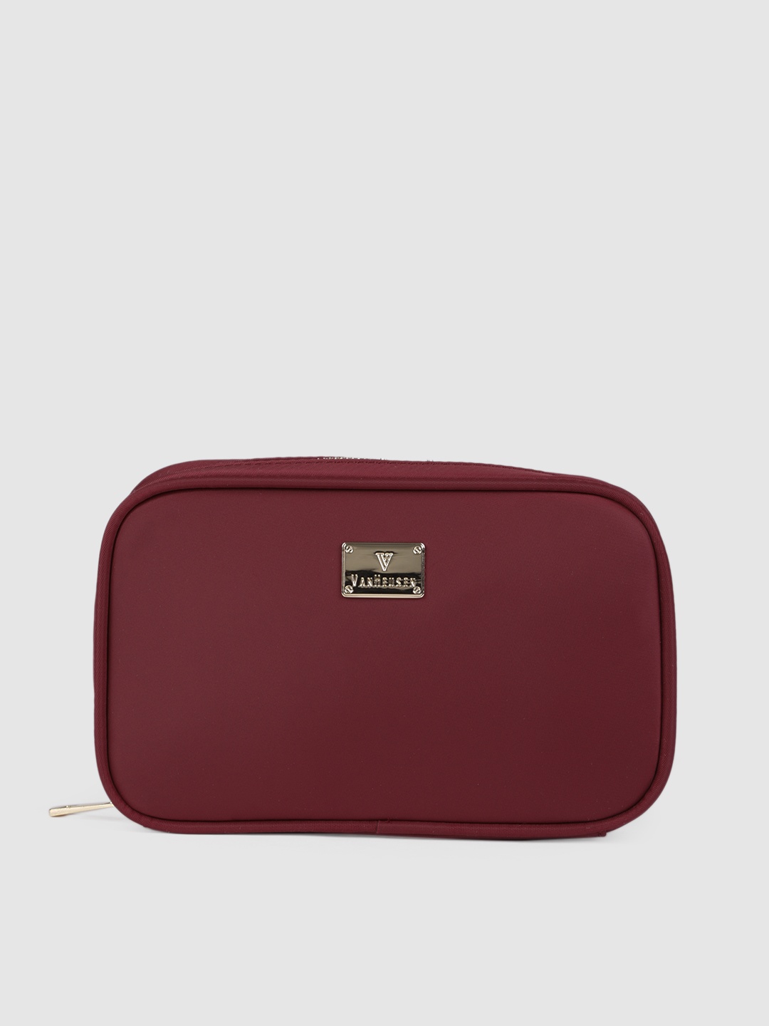 

Van Heusen Burgundy Solid Make-Up Pouch
