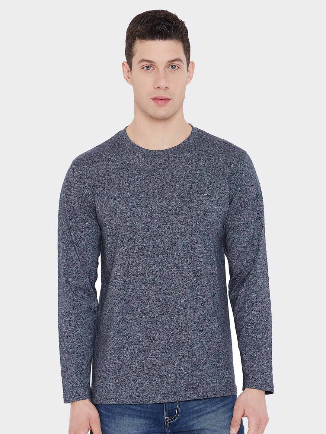 

Okane Men Navy Blue Pockets T-shirt