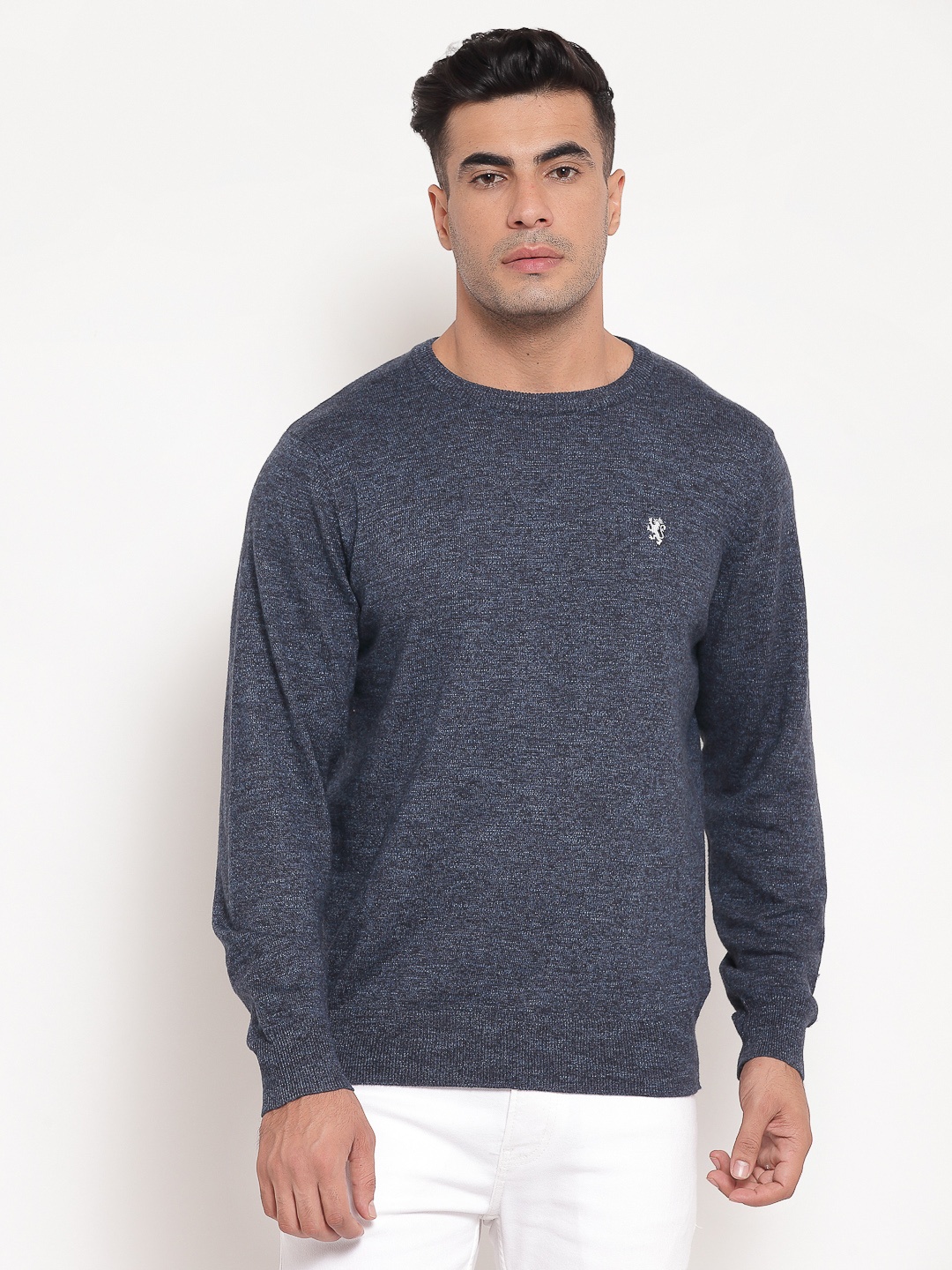 

Red Tape Men Blue Solid Pullover