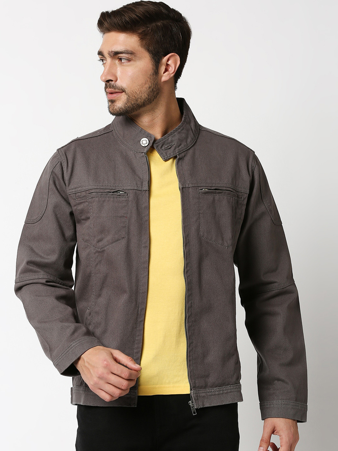 

High Star Men Grey Tailored Jacket