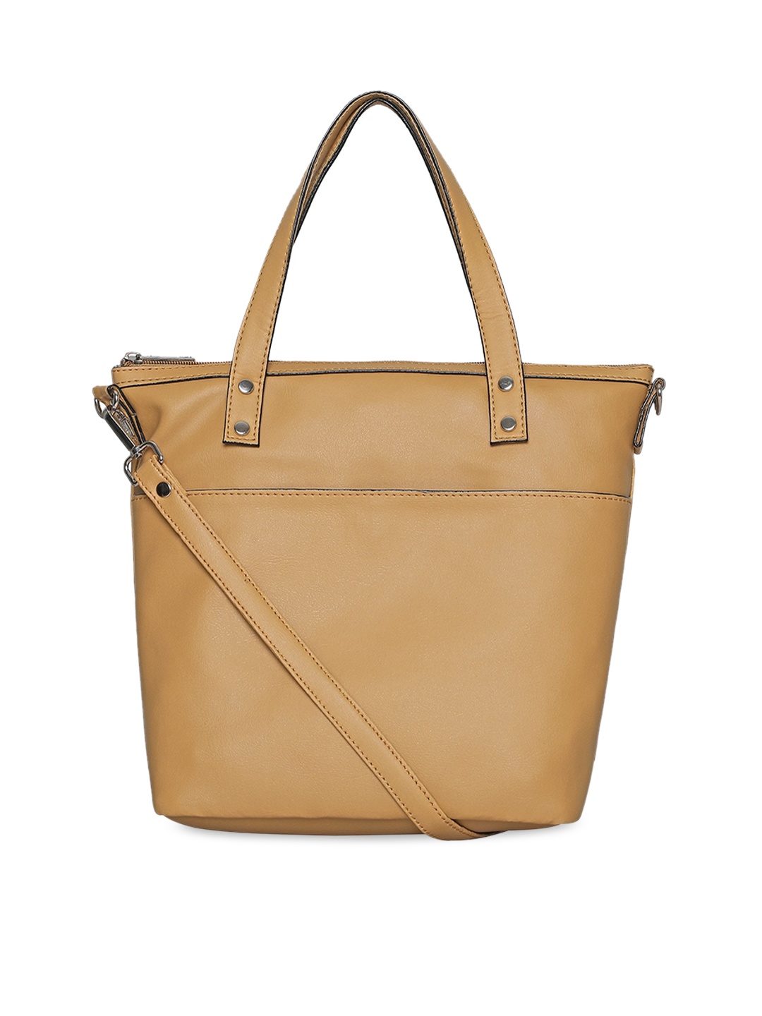 

Toteteca Mustard PU Shopper Shoulder Bag