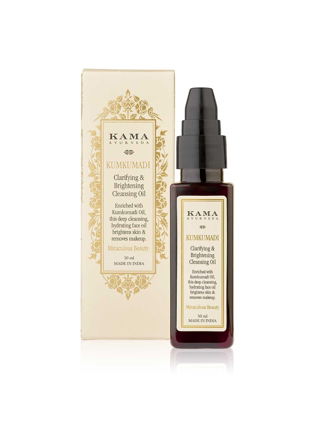 

KAMA AYURVEDA Kumkumadi Clarifying & Brightening Cleansing Oil- 50 ml, Black