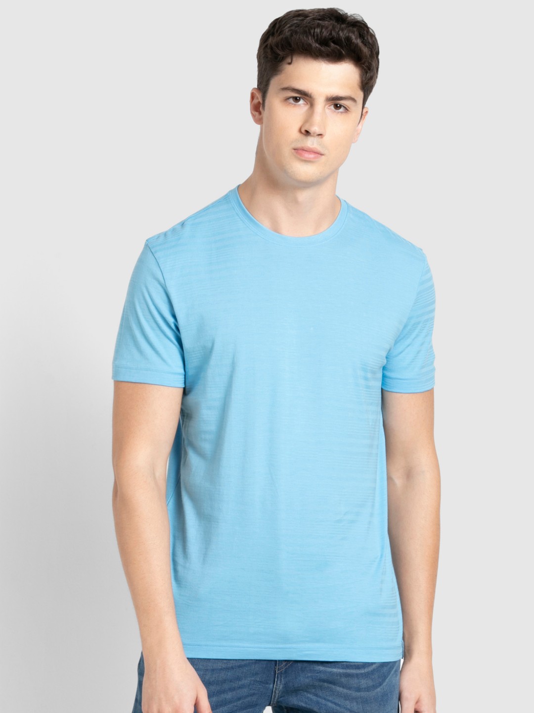 

Jockey Men Solid Pure Cotton Lounge T-shirt, Blue