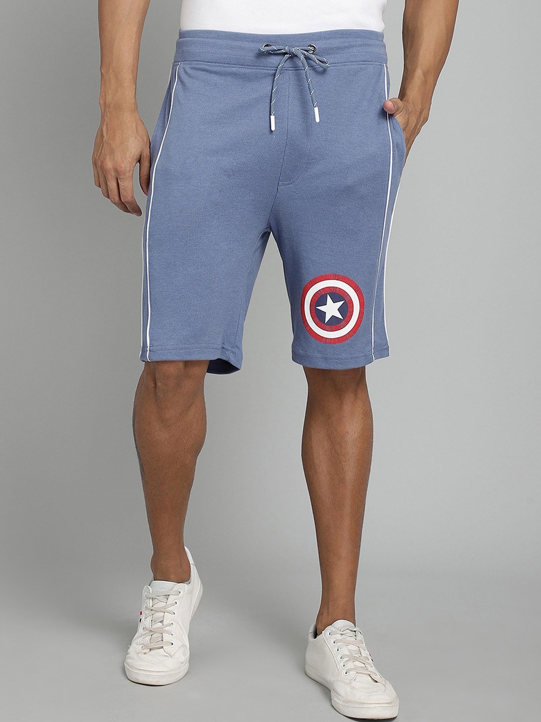 

Free Authority Men Blue Captain America Regular Shorts