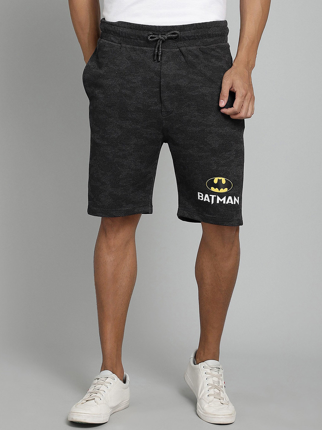 

Free Authority Men Grey Printed Batman Regular Shorts
