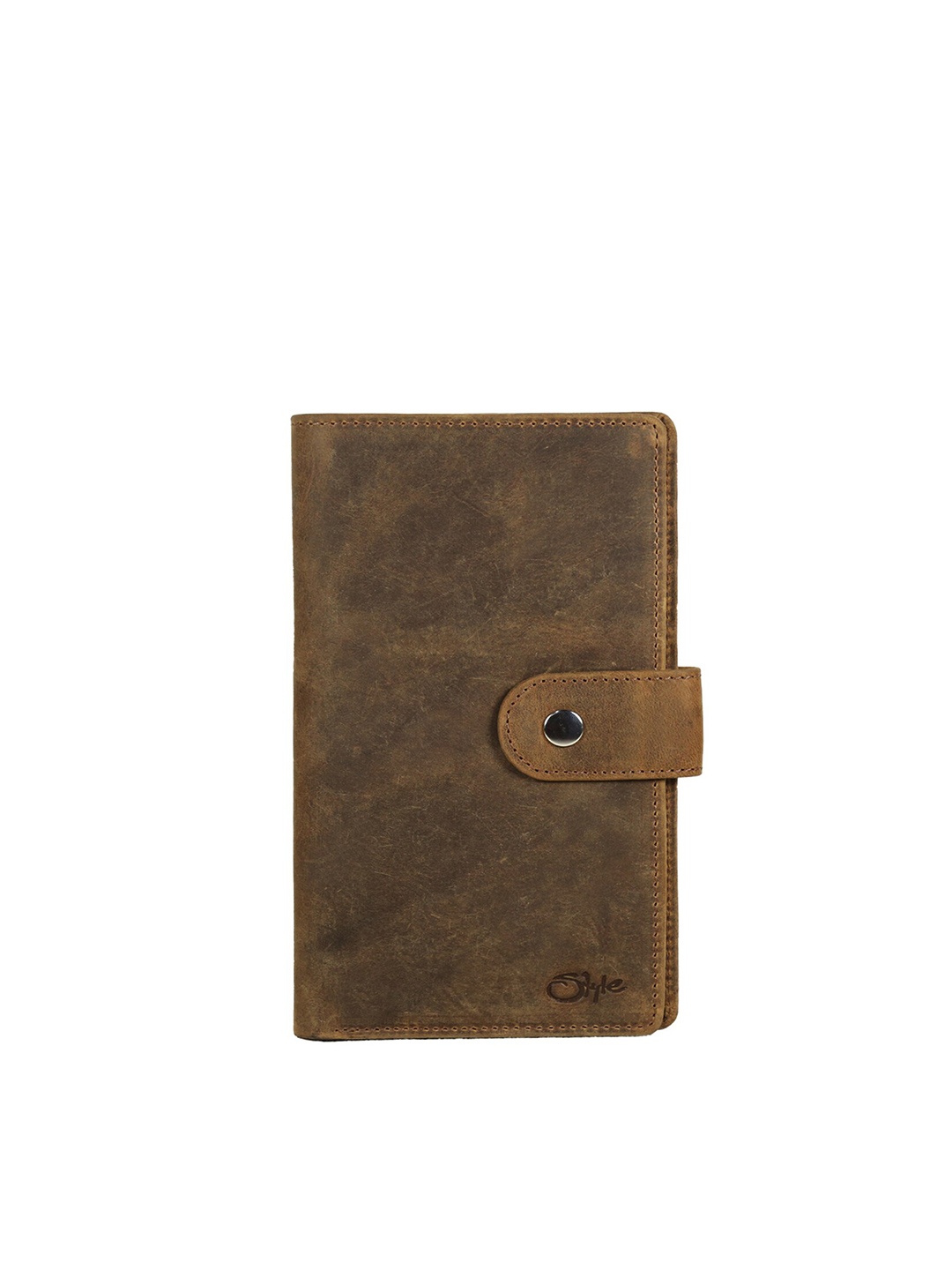 

Style SHOES Brown Leather Passport Holder with Passport Holder