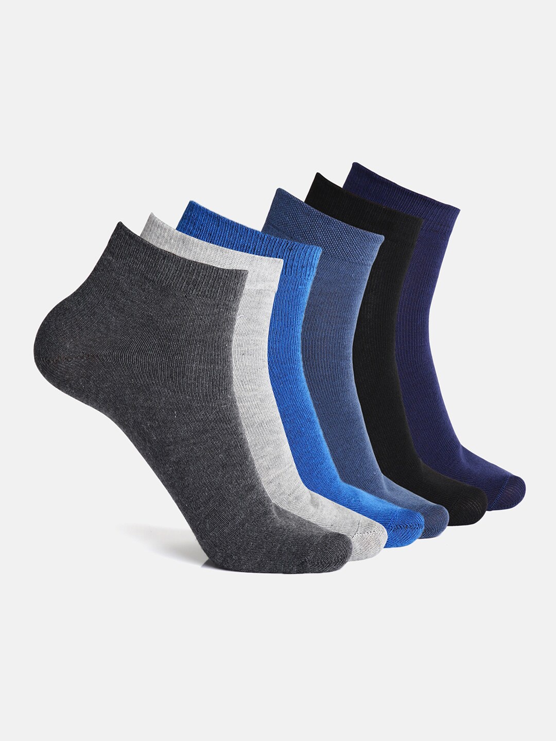 

Urban Dog Men Pack Of 6 Assorted Ankle-Length Socks