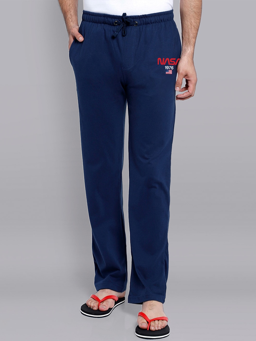 

Free Authority Men Blue NASA Featured Pure Cotton Lounge Pants