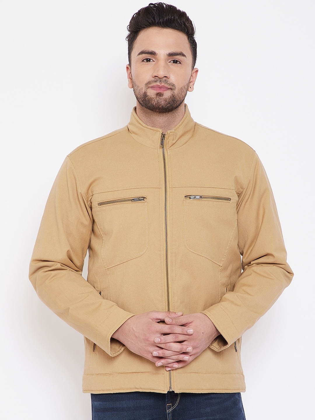

Canary London Men Khaki Brown Padded Jacket