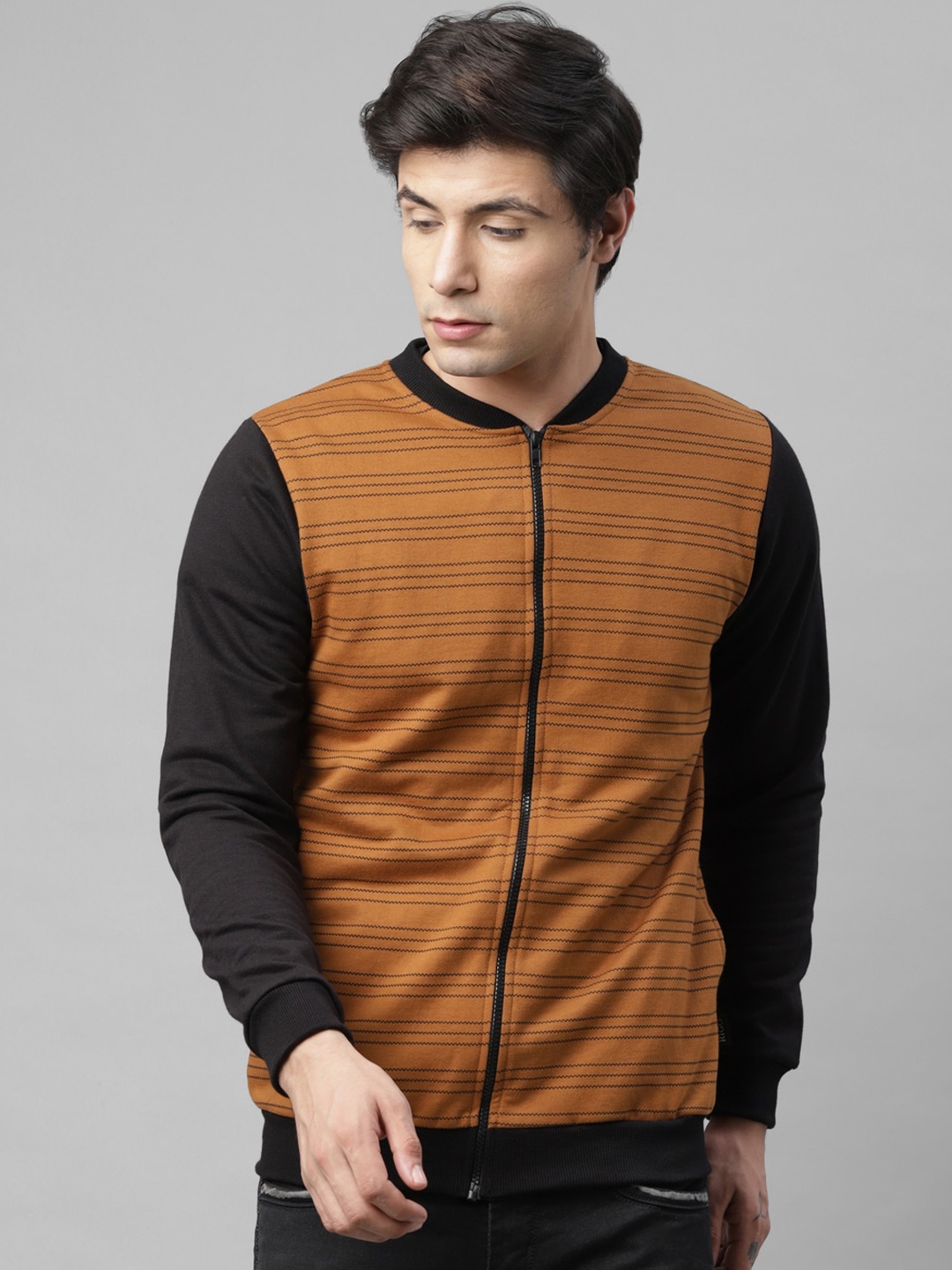 

Rigo Men Solid Open Casual Pullover Sweatshirt, Mustard