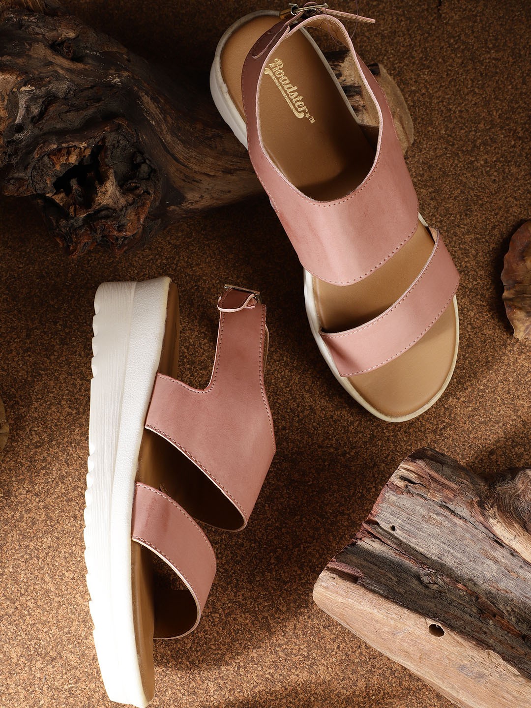 

Roadster Women Pink Solid Open Toe Flats