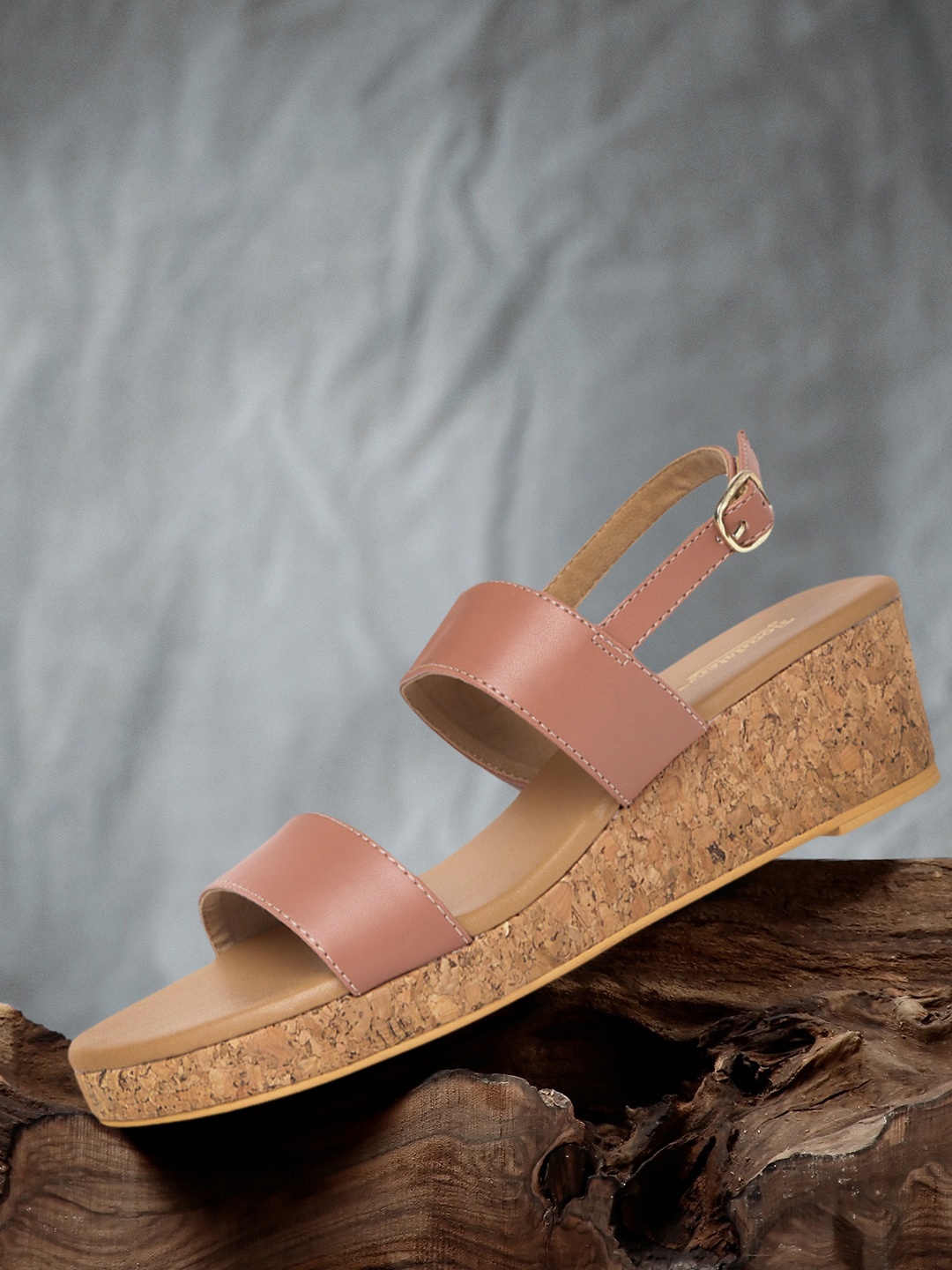 

The Roadster Lifestyle Co Women Nude-Coloured Solid Wedges