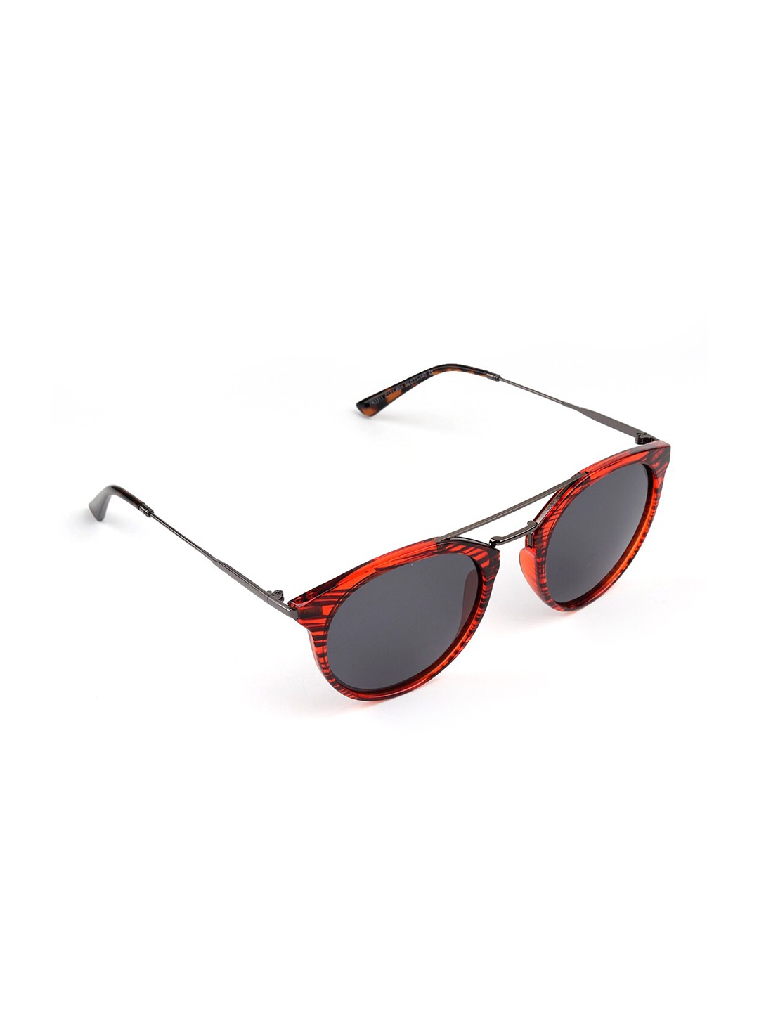 

Aeropostale Women Black & Red Round Sunglasses with Polarised Lens
