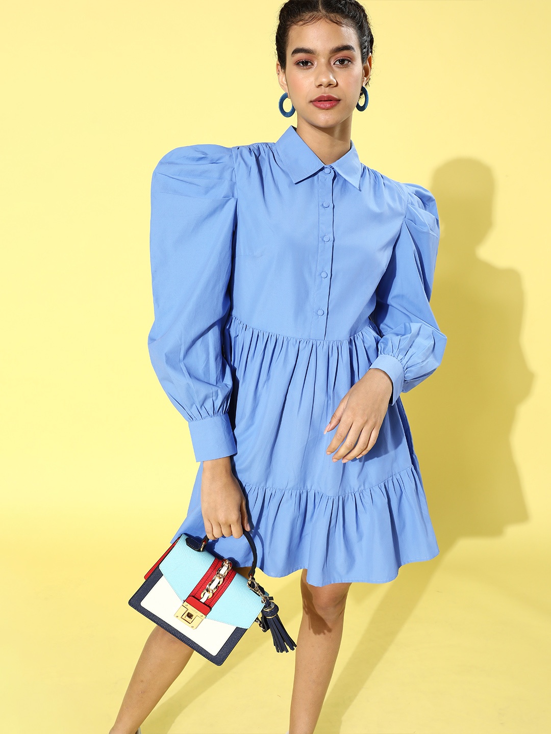 

Kassually Women Stunning Blue Sleek Dress