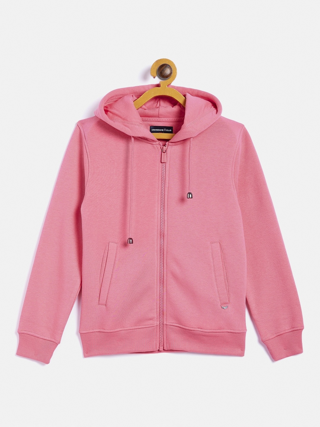 

Crimsoune Club Girls Pink Hooded Sweatshirt