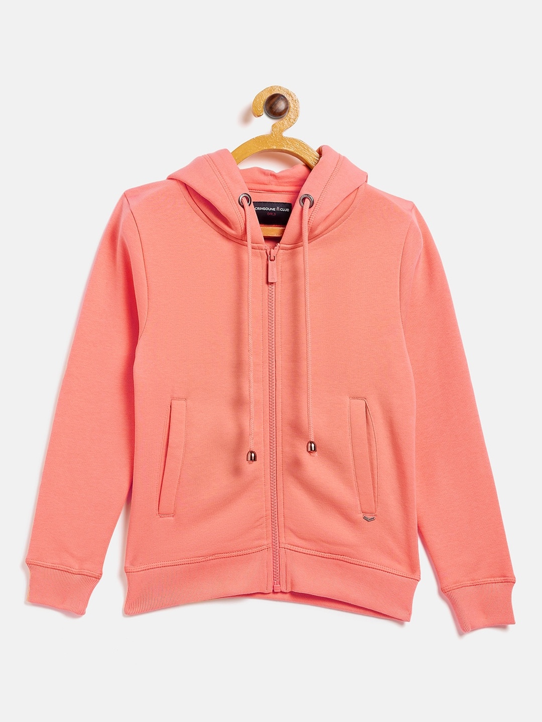 

Crimsoune Club Girls Pink Hooded Sweatshirt