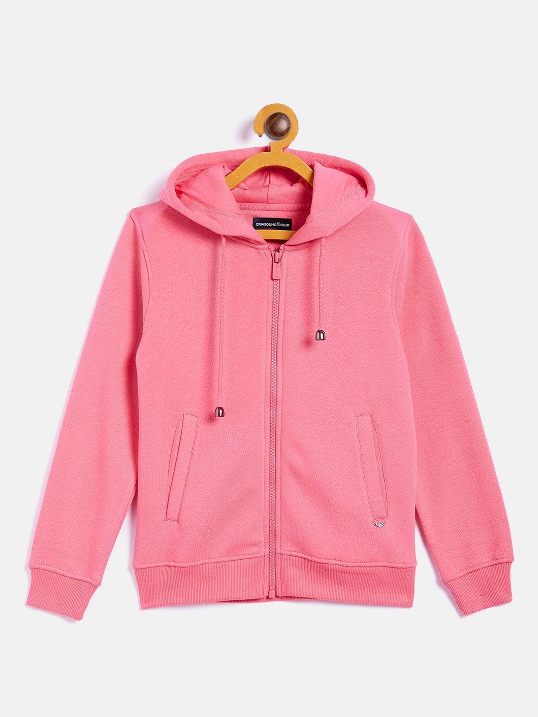 

Crimsoune Club Girls Pink Hooded Sweatshirt