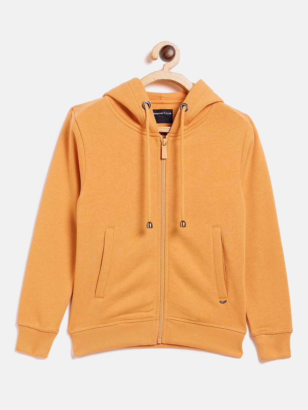 

Crimsoune Club Girls Orange Hooded Sweatshirt