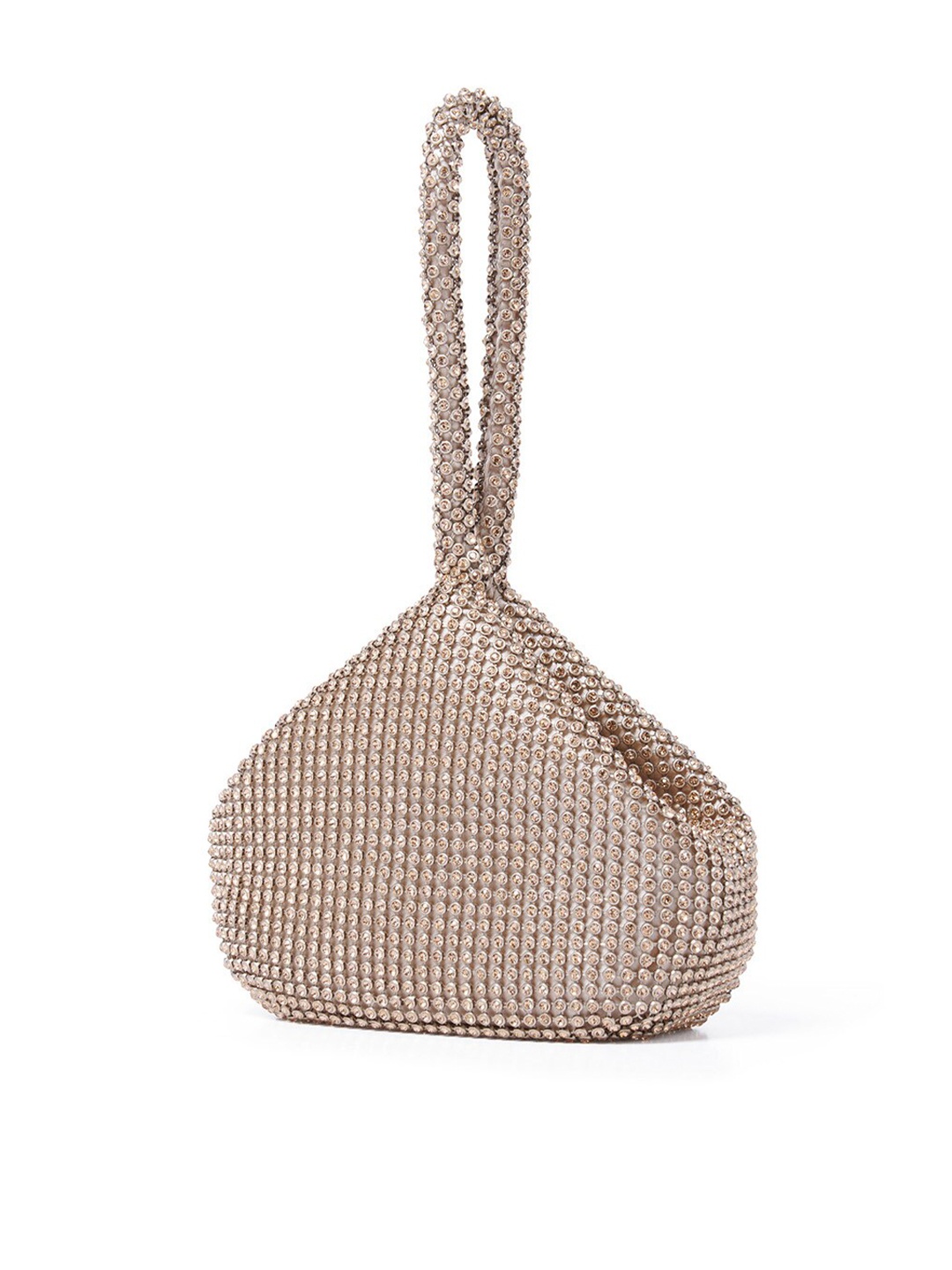

Forever New Pink & Gold-Toned Embellished Purse Clutch